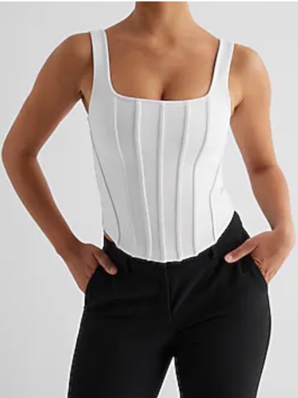Express Body Contour High Compression
Corset Cropped Tank